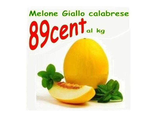 Melone giallo calabrese ad € 0.89/kg