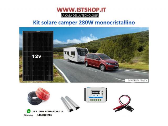 Pannello Fotovoltaico 280W monocristallino kit completo
