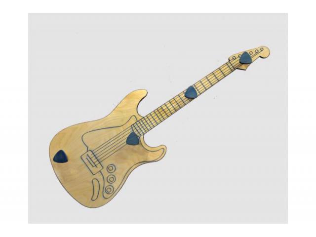 appendiabiti in legno - guitar