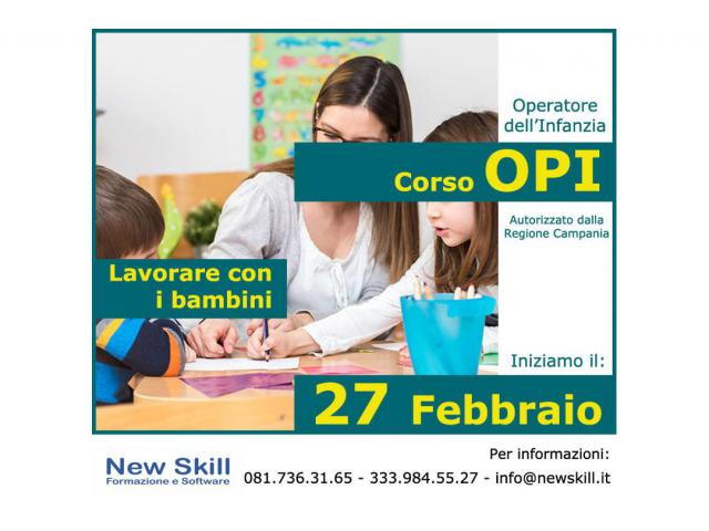 Corso OPI - Operatore dell'Infanzia alla New Skill