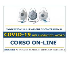 Corso Indicazioni sulle Azioni di Contrasto al Covid-19 On-Line