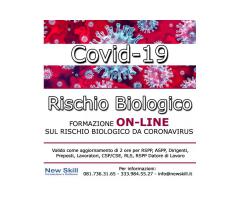 Corso Rischio Biologico da Covid-19 On-Line
