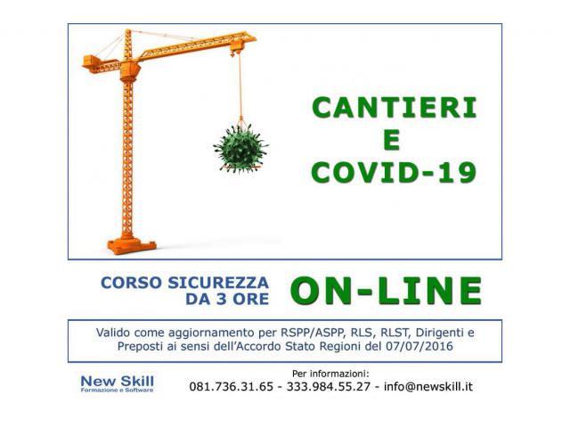 Corso Sicurezza Cantieri Covid-19 On-Line
