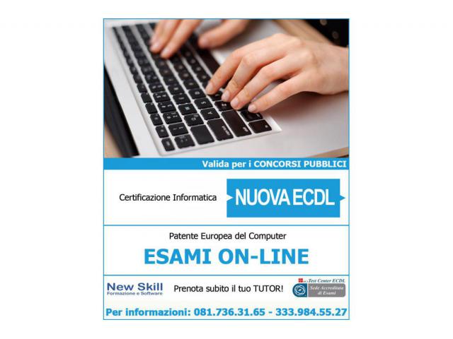 Certificazione Informatica NUOVA ECDL - Esami On-Line