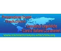 Traduzioni e corsi Italiano a stranieri