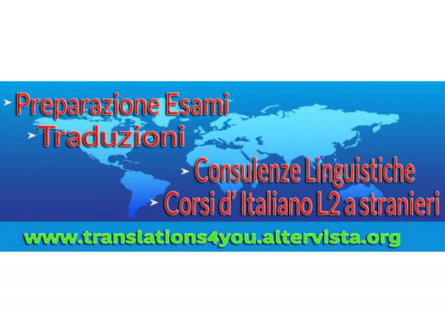 Traduzioni e corsi Italiano a stranieri