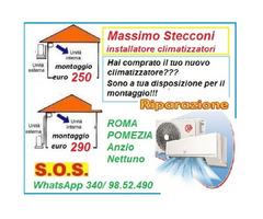 Montaggio condizionatore inverter Ardea 250 euro