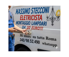 Montaggio plafoniere led Roma Eur