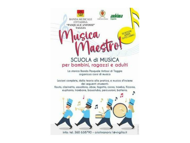 Vitaliano Gallo dirige 5 appuntamenti musicali Banda P. Anfossi 170*
