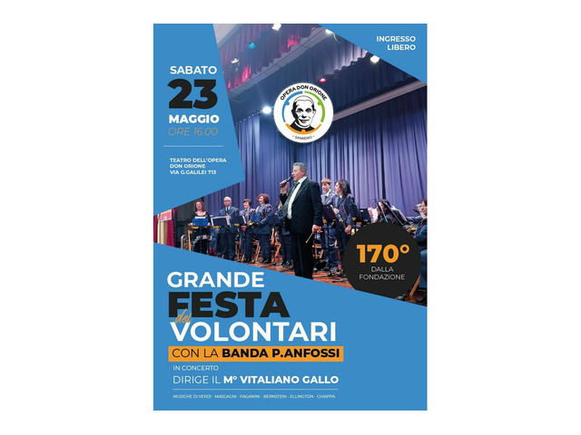 Vitaliano Dirige all'Opera Don Orione la Banda P. Anfossi nel 170° dalla fondazione