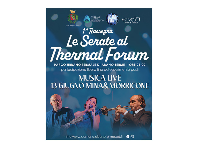 ABANTO TERME (PD) - OMAGGIO A MINA E  MORRICONE sabato 13 giugno 2026
