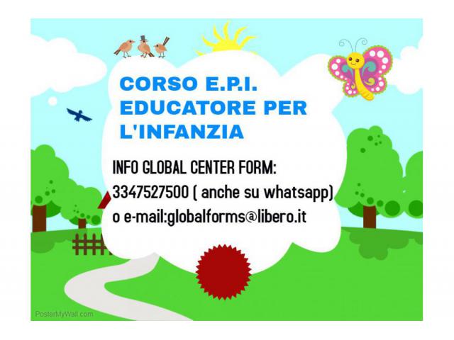 CORSO EDUCATORE PER L'INFANZIA E.P.I.